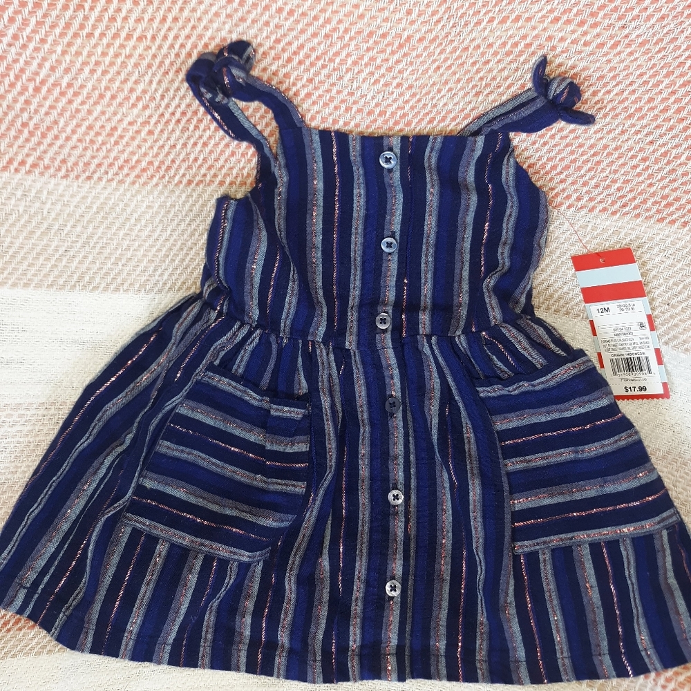 Cat and Jack 2 Summer dresses NWT all 12m